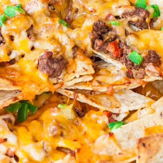 Nachos with Cheese and Steak