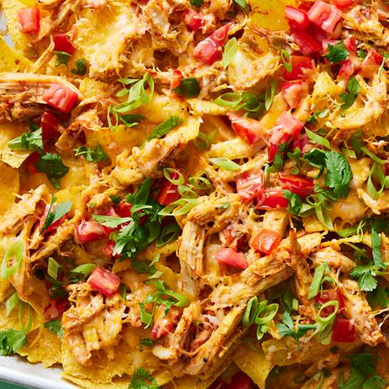 Nachos with Cheese and Grilled Chicken